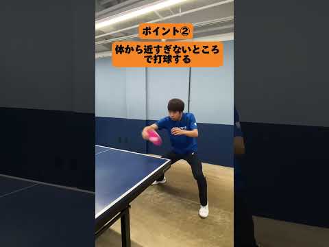 【ミスしない】下回転に対するバックハンドドライブ