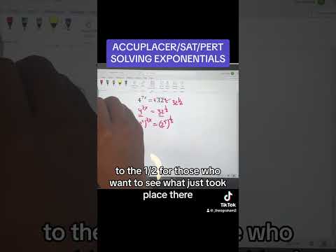 ACCUPLACER (SAT) Simplifying exponentials. Math made easy by Professor G! #math #mathtutor #sat #fyp