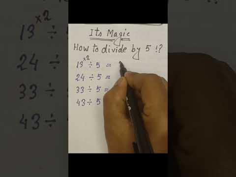 Division Trick with 5  #shortsfeed #shorts #mathstricks #maths #edu