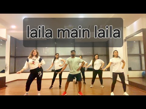 laila main laila zumba dance|zumba|lail|bollywood|karthykeyan