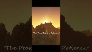 The Peak Requires Patience | Minecraft Inspiration