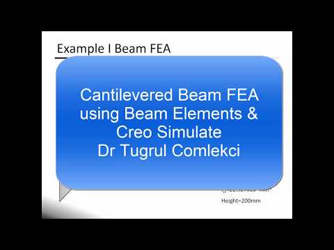 Cantilevered I Beam Finite Element Analysis with Beam Element Idealisation