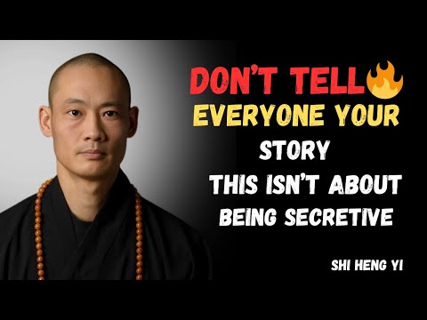 Don't Tell Everyone Your Story. Learn The Power of Silence Master Shi Heng Yi 2025