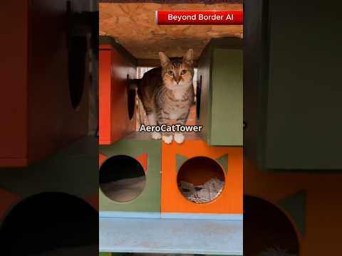"Smart Cat Tower 2025 😺💨 | The Weirdest Pet Gadget Ever?! #Shorts"
