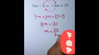 How to find variable 🙋 in easy way📚👉#trending#maths#fun#contantcreator#tricks#algebra#fun#viralvideo