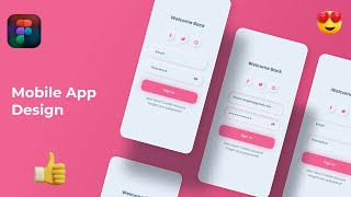 Figma Mobile App Design Tutorial   Mobile App Design UI UX with Prototype