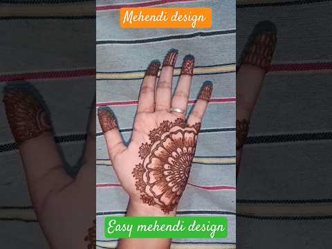 Easy Mehendi Design🌟#youtubeshorts#shortsfeed #ytshortsindia#mehendidesign#easymehndidesign#mehendi