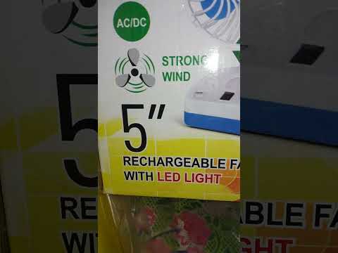 rechargeble fan with led light  **subscribe  pls