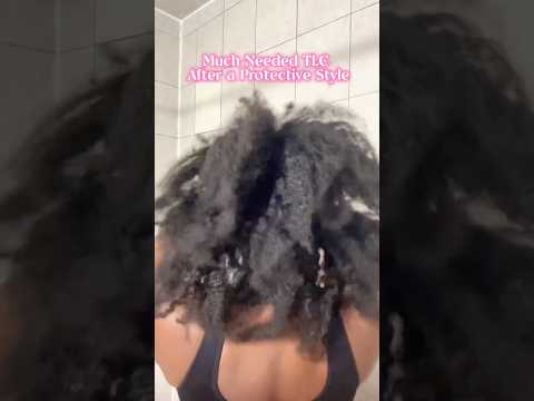 POST PROTECTIVE STYLE WASHDAY #washday #coilyhair #TanelleIrene