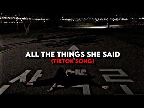 all the things she said - "have i crossed the line" (TikTok Song)