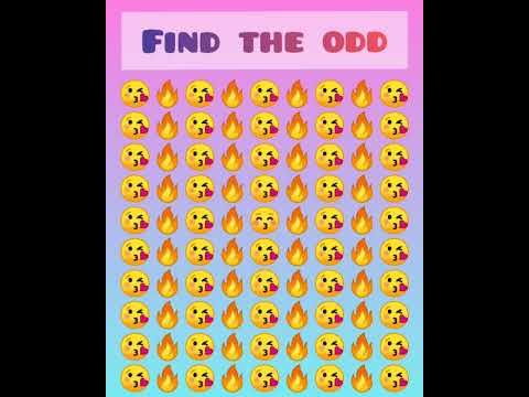 find the odd emoji 😘🔥 in 5 Seconds 🔥 #findtheodd#challenge#shorts