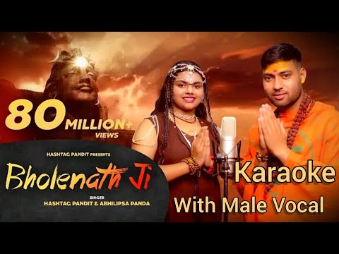 Bholenath Ji Karaoke Song Lyrics Video। Abhilipsa Panda। Hashtag Pandit। Karaoke With Male Vocal।