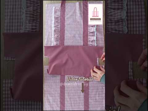 How to make a Tote bag 🌸 sewing tutorial ✂️ DIY #sewingtutorial #sewtogether #lovetosew #diysewing