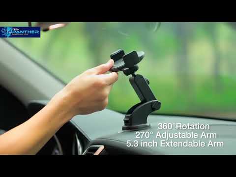 AUTOMATICALLY LOCKING WINDSHIELD PHONE HOLDER, UNIVERSAL FIT