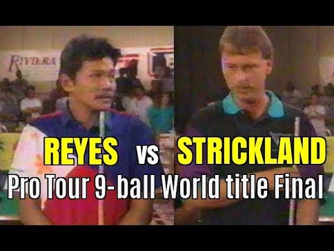 EFREN REYES age 39 vs STRICKLAND age 33 (powerful stroke)