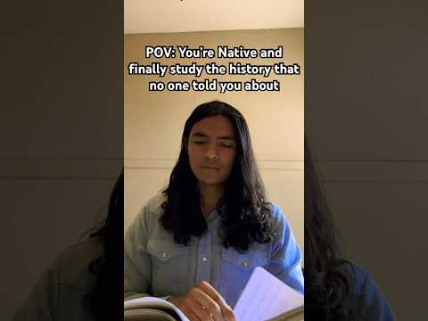You finally study the history no one told you about  #indigenous #nativeamerican #history
