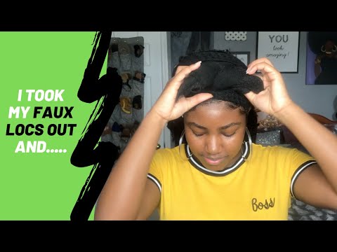 How to Remove Faux Locs Protective Style/ Review