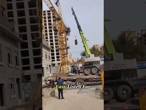 Ever Seen a Bent Crane?#construction #crane #machinery #Knowledge