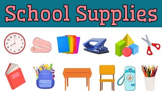 School Supplies And Classroom Vocabulary For Kids |English Vocabulary |Fun With English
