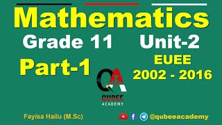 1. Math's EUEE 2002 - 2016 | Entrance | Rational Expression ad Rational Function | Part 1 | A/Oromoo