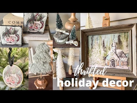 DIY Holiday Decor | trees from thrifted items