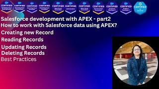 Apex programming / working with Salesforce Data / CRUD operation