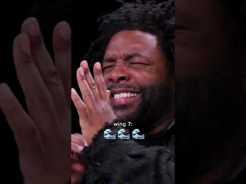 Questlove's reaction to every wing on Hot Ones 😂