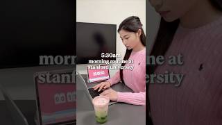 5:30am morning routine at stanford university 💫 #vlog #collegelife #studytips #productivity