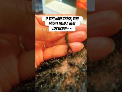 Signs of improper locking techniques #sisterlocks #microlocs #interlocks #locmaintenance #locs