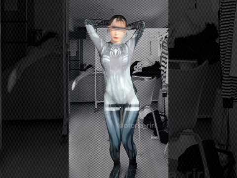 この服アソコにチャック付いているのなんで？ #spiderman #shorts #dance