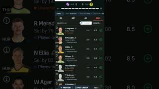 HUR vs THU Dream 11 Team/Hobart Hurricane vs Sydney Green Dream 11 Team #fantasycricket #bbl2024