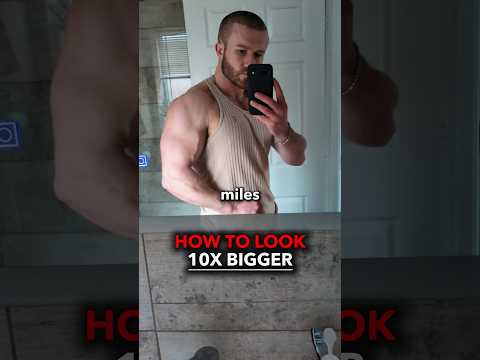 How to INSTANTLY look bigger in the gym 💪 #testosterone #fitnesstips #menshealth