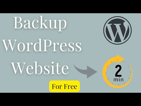 How to Backup WordPress Website in 2 Minutes (Free & Easy)