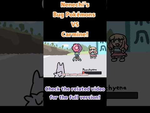 Nenechi's Bug Pokémons VS Carmine!【Animation/NeneMomosuzu/hololive/Eng sub】