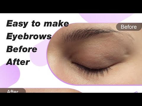 Eyebrows threading step by step✨