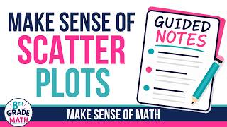 Scatter Plots Guided NOtes | 8th Grade Math Lesson