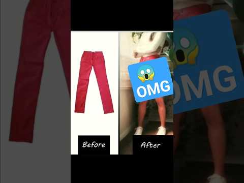 Amazing Thrift flip! JEANS TRANSFORMATION #diy #sewing #thriftflip #sewingtutorial #skirt
