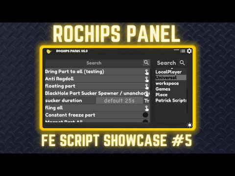 Roblox FE Script Showcase #5 | FE Rochips Panel