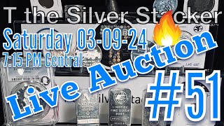 LIVE AUCTION 51  Buck & Go!  #tthesilverstacker #silverstacking #coincollecting