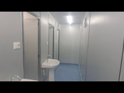 Portable Toilet container || Size 16'×10'×8.5' || fully Furnished at low price ||