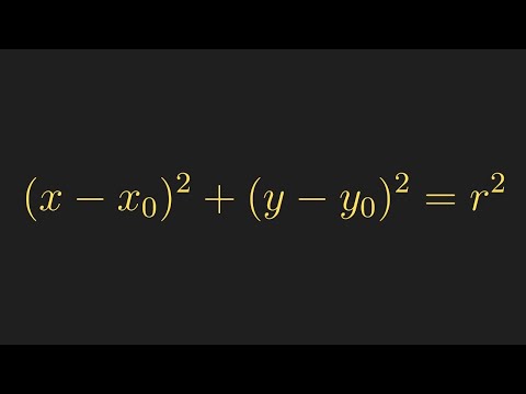 Circle equation formula for DUMMIES. START HERE!