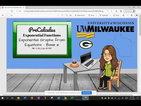 Exponential Functions   base e   Graphs from Equations   no calculator
