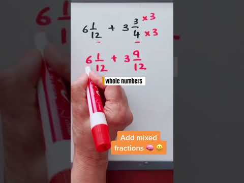 Fractions #addingfractions #mathstricks #mixedfractions #mathtips