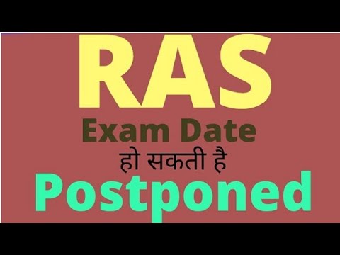 RAS exam date postponed ||shivraj sir technical