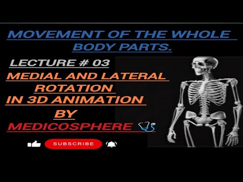 MEDIAL AND LATERAL ROTATION BY MEDICOSPHERE 🩺. MOVEMENT OF THE WHOLE BODY PARTS.