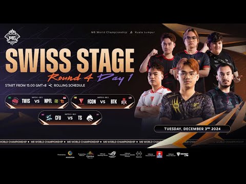 M6 Swiss Stage Round 4 Day-1 | MLBB