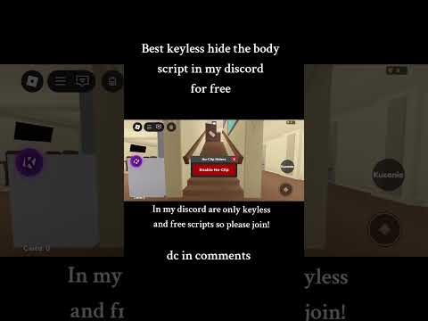 best hide the body script roblox keyless #discord #roblox #scripting #mm2 #bloxfruits