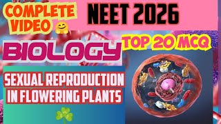 |sexual Reproduction in Flowering plants|#neet2026#biology #most important questions 