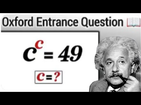 Oxford entrance exam question | 90% Failed | How to solve
