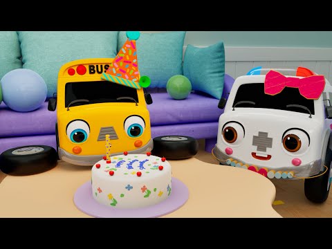 Happy Birthday | Birthday Song and 3D Animation for Kids | Nursery Rhymes & Kids Songs - Baby Car TV